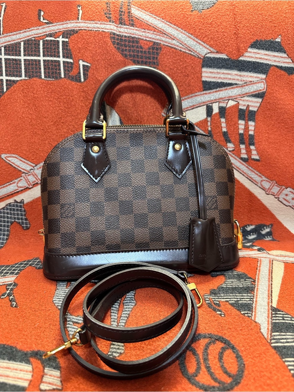 LOUIS VUITTON❤️🌟AA1158 ALMA BB DAMIER EBENE⭐️